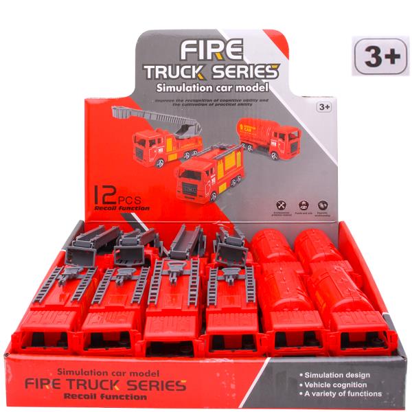 Fire Truck Series Car Model Toy (12 Units)