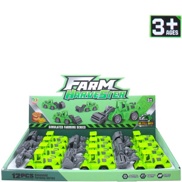 Farm Harvester Farming Series Car Toy (12 Units)