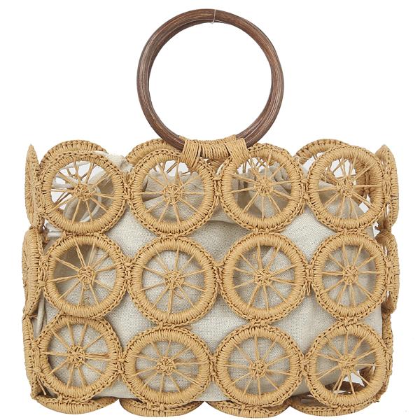 2IN1 FASHION CIRCLE DESIGN BAG WITH DRAWSTRING BAG SET