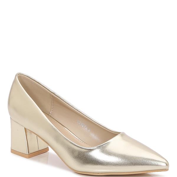 POINTY CHUNKY MID HEEL PUMP 12 PAIRS