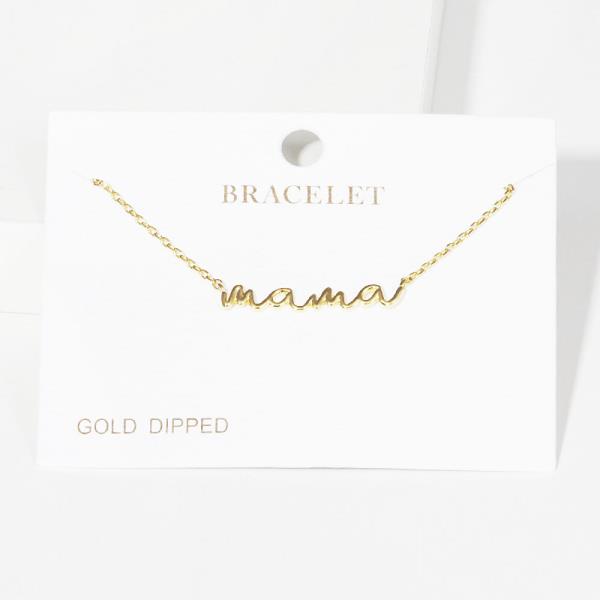 Gold Dipped Mama Mothers Day Bracelet