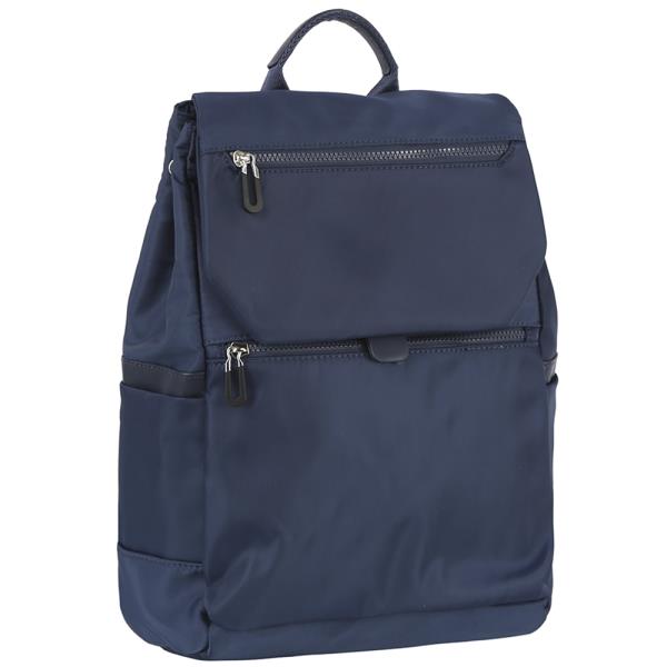 (PRE-ORDER / ONLINE ONLY) SMOOTH NYLON TEXTURED TROLLEY SLEEVE IN THE BACK DESIGN ZIPPER BACKPACK