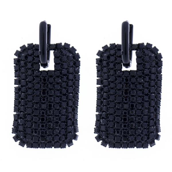 Rhinestone Rectangle Earring