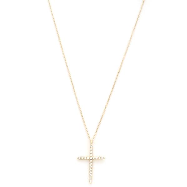 SODAJO Cross Gold Dipped Necklace