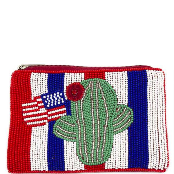 USA CACTUS COIN PURSE BAG