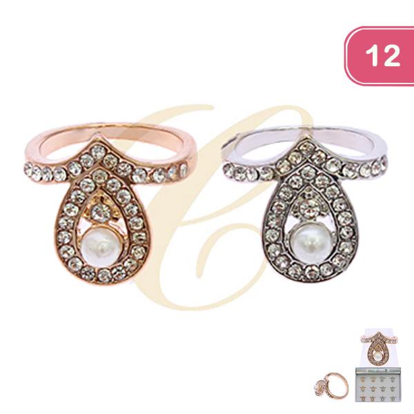 Rhinestone Ring (12 Units)