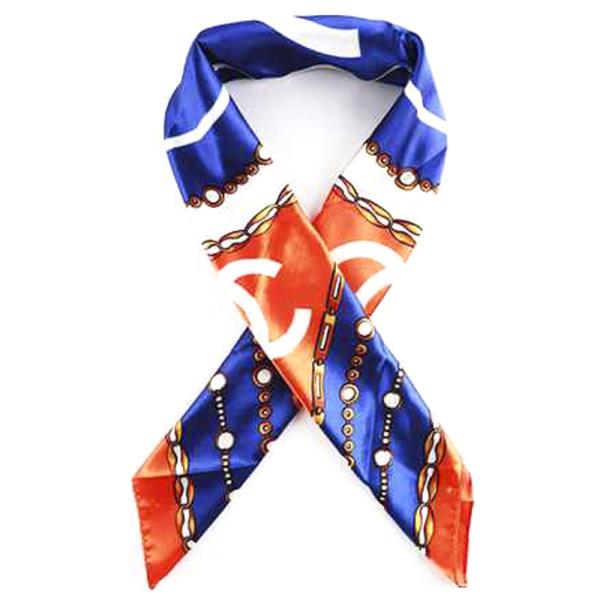 Multi Pattern Silky Neck Scarf