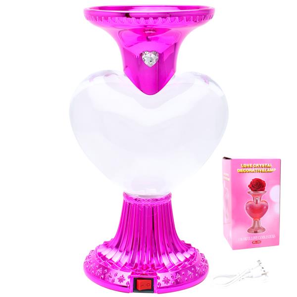 Love Crystal Decorative Heart Lamp