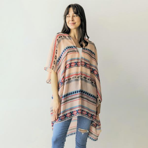 Southwest Abstract Print Kimono