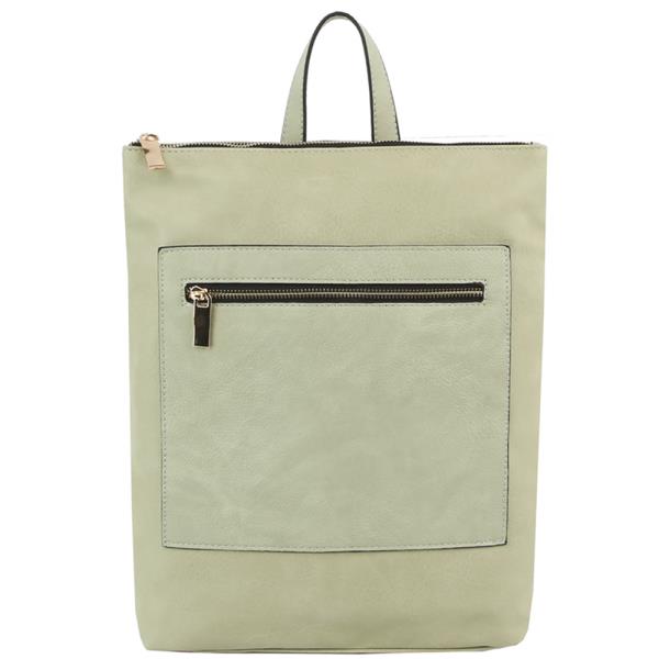 SMOOTH ZIPPER HANDLE CONVERTIBLE BACKPACK