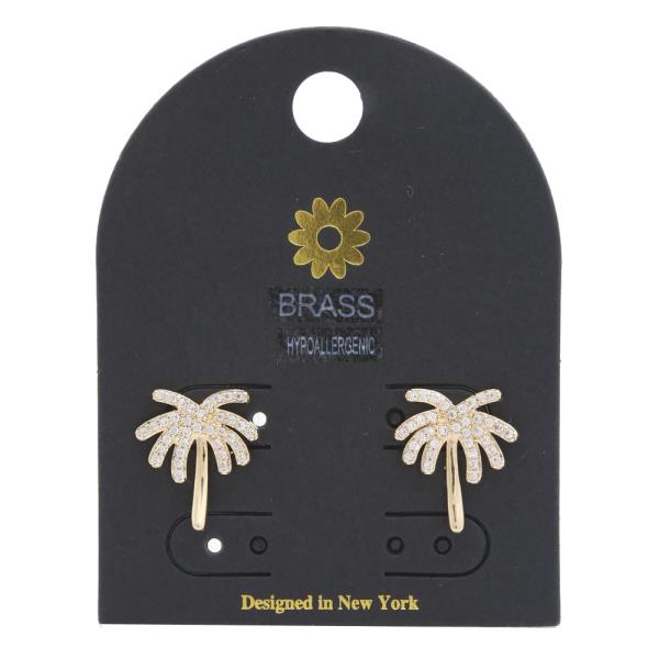 Palm Tree Hypoallergenic Earring