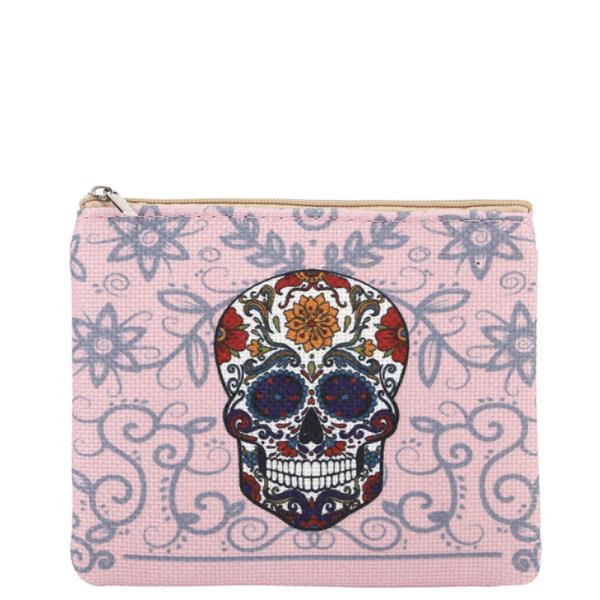 Sugar Skull Coin Purse Bag