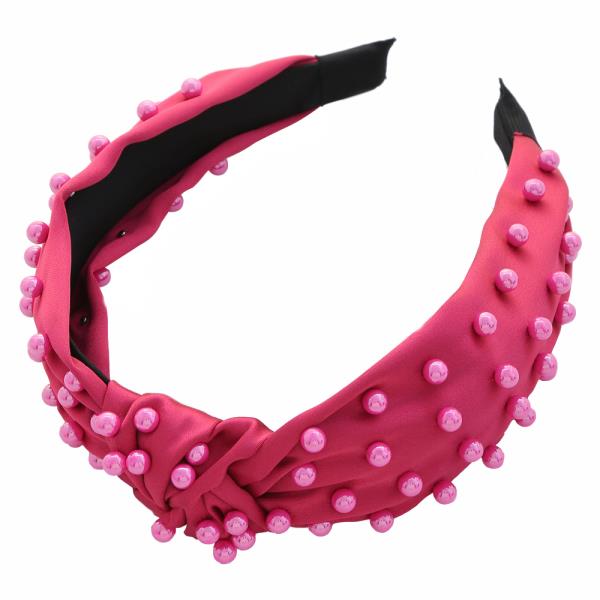 Color Ball Studded Mid Knot Headband