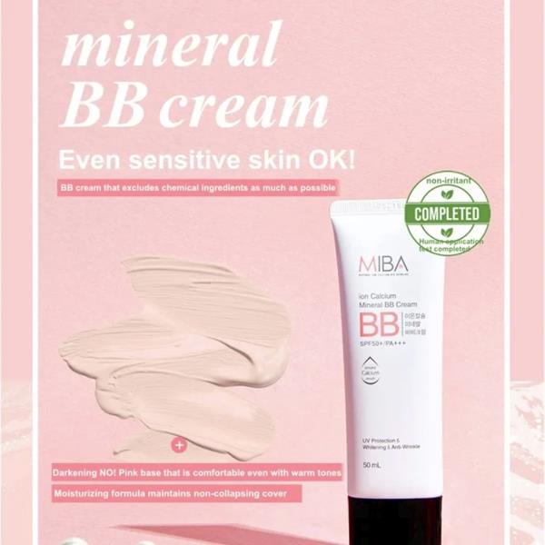 [MIBA] Ion Calcium Mineral BB Cream 50ml