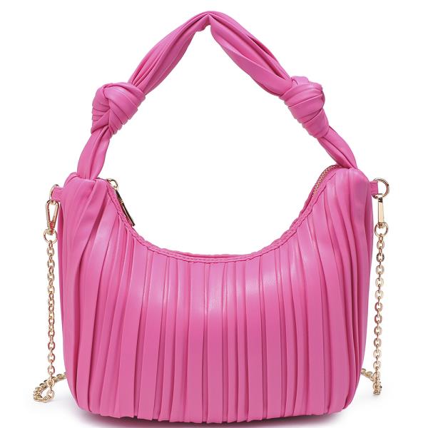 Textured Knot Design Shoulder Crossbody Bag