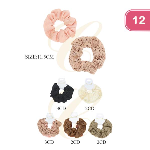 Two Set Hair Scrunchie (12 Units)