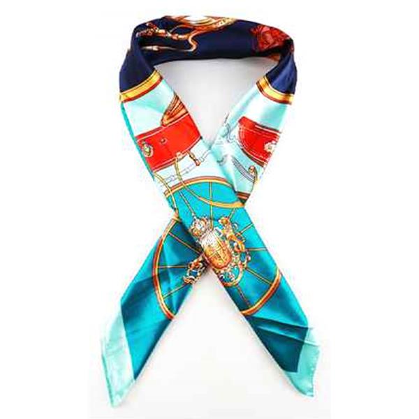 Multi Pattern Silky Neck Scarf