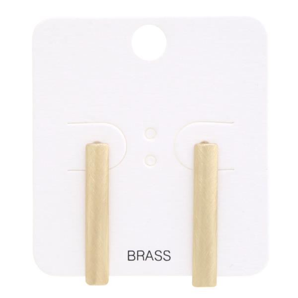 Long Bar Metal Earring