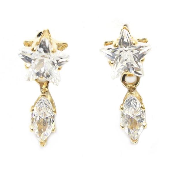 Rhinestone And Crystal Stone Dangle Earring
