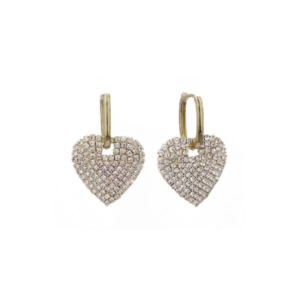 Heart Rhinestone Earring
