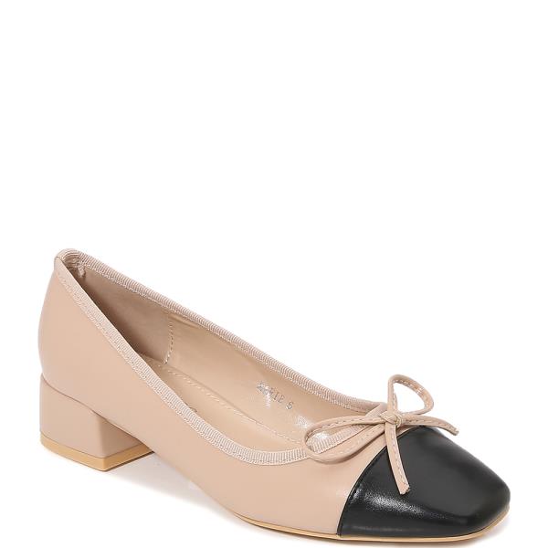 2 TONE BALLERINA LOW HEEL 12 PAIRS