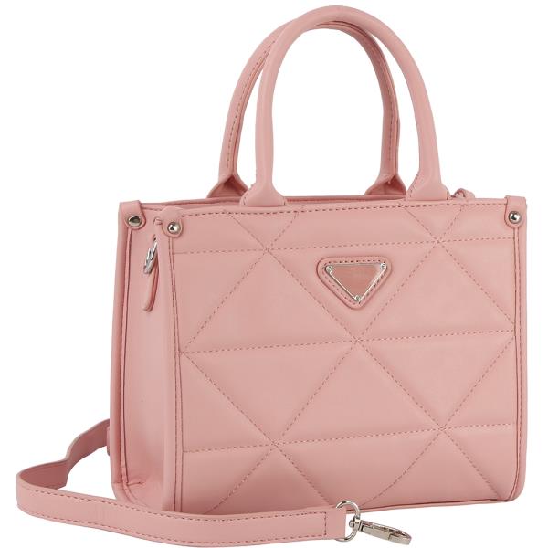Quilt Triangular Design Satchel Bag