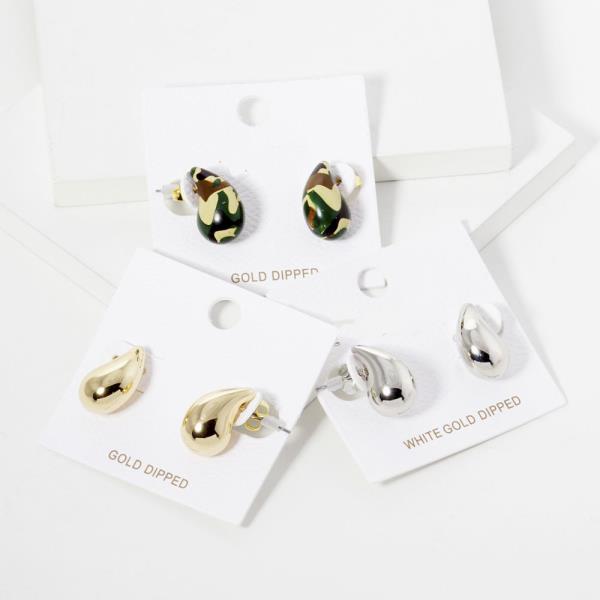 TEARDROP POST EARRING
