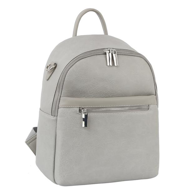 Smooth Convertible Zipper Backpack