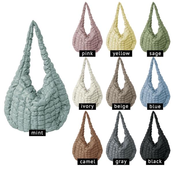 LARGE QUILTED PU BAG