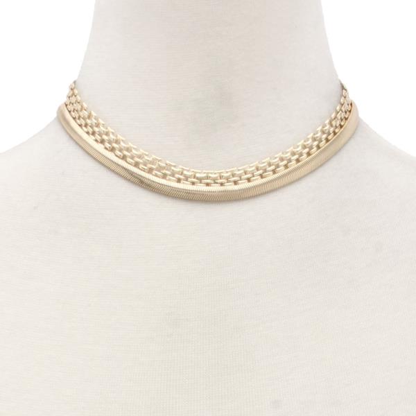 METAL CHOKER NECKLACE