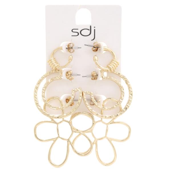 SDJ Flower Assorted Earring Set