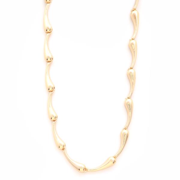 SDJ Metal Teardrop Chain Necklace