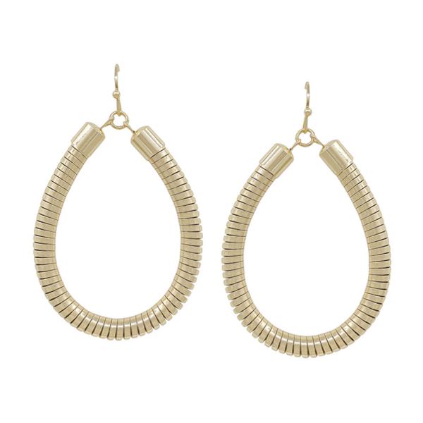 Metal Teardrop Water Resistant Earrings