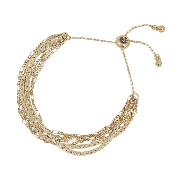 Flat Chain AC 6 Rows Adjustable Bracelet