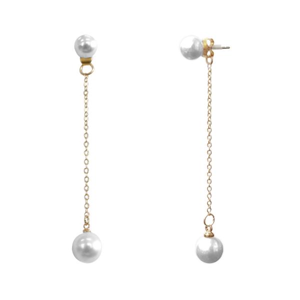 Pearl Drop Jacket Earring
