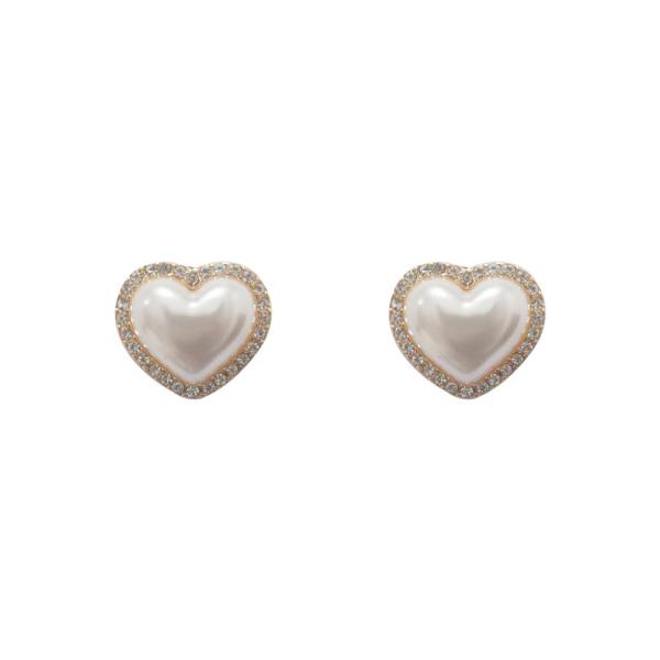 Heart Pearl Earring