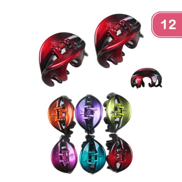 2PC Jaw Hair Clip Set (12 Units)