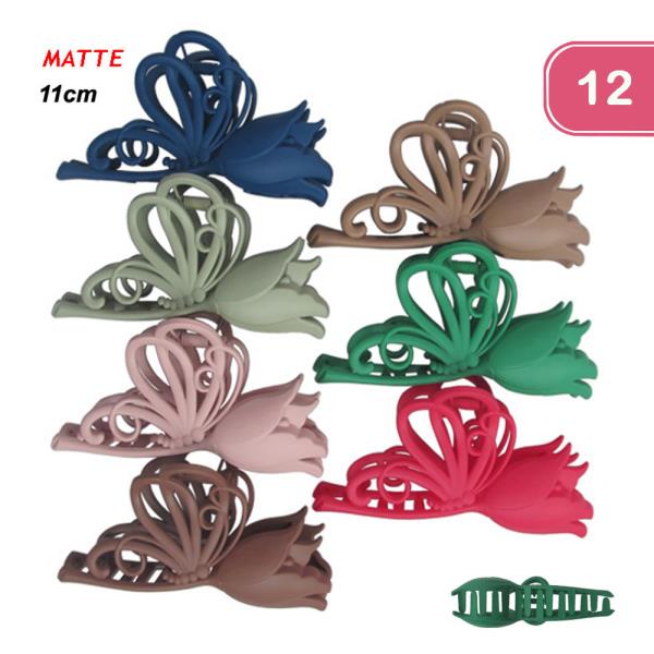 Matte Rose Hair Clip (12 Units)