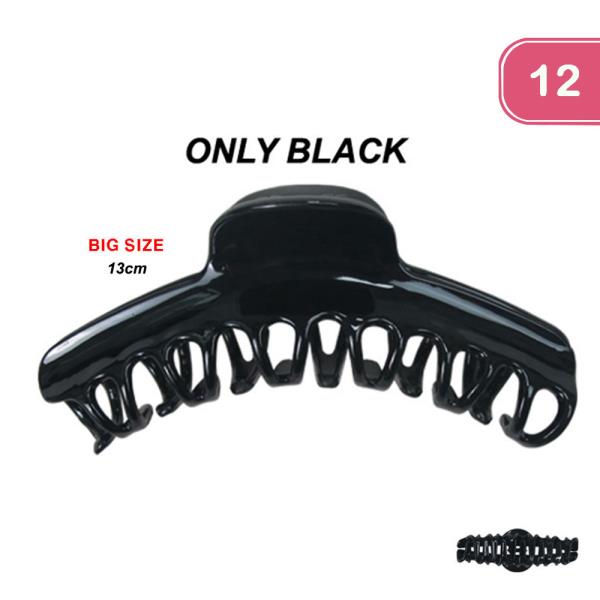 Big Size Hair Clips (12 Units)