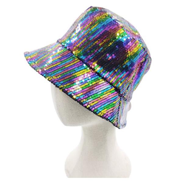 SEQUINS REVERSIBLE BUCKET HAT