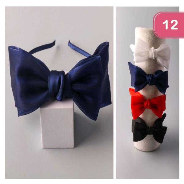 Side Bow Headband (12 Units)