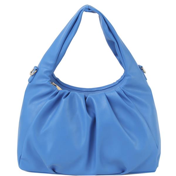 Smooth Chic Pleated Shaped Handle Crossbody Bag