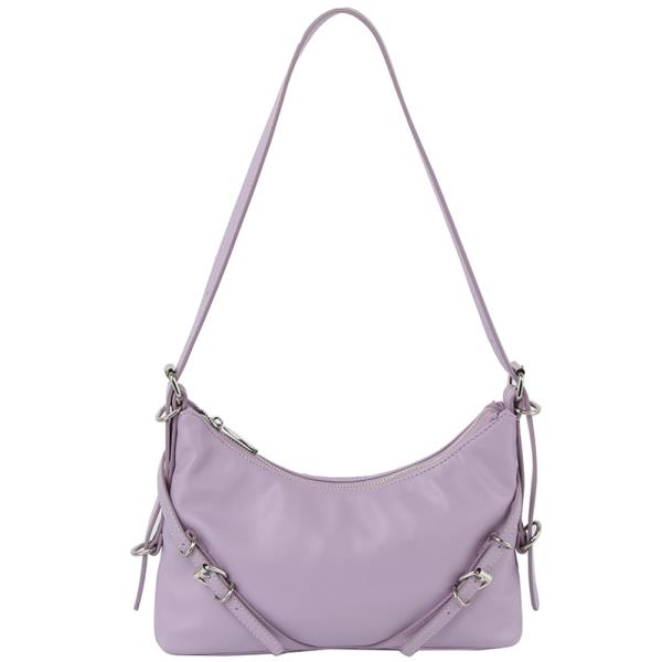 Chic Smooth Buckle Shoulder Bag