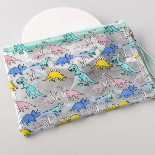 DINOSAUR FLAT COSMETIC BAG