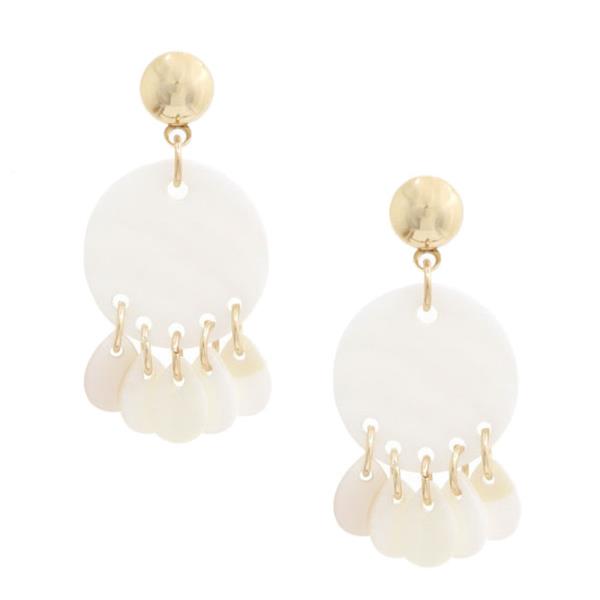 Round Teardrop Dangle Earring