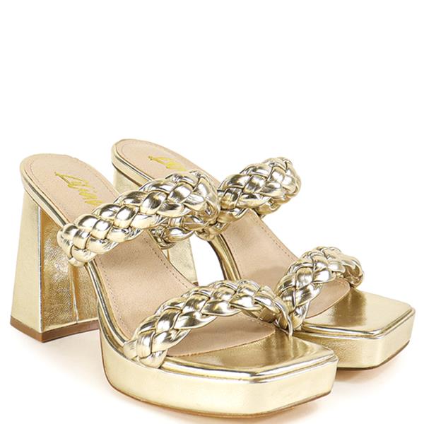 Braided Double Band Chunky Heel (12 Pairs)