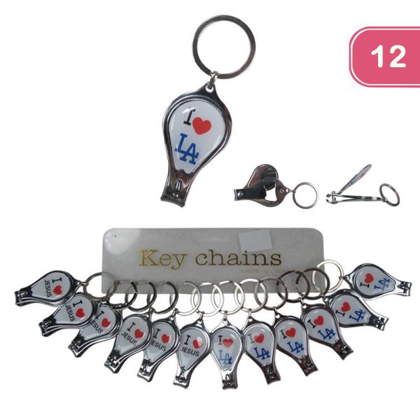 I Love LA Nail Clipper Keychain (12 Units)