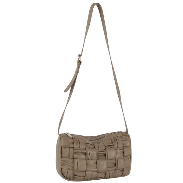 Quilt Pleated Design Shoulder Crossbody Bag