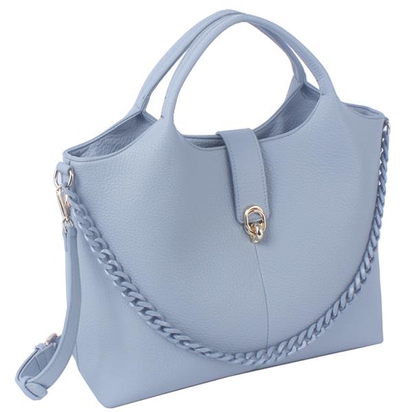 Plain Smooth Chain Link Satchel Bag