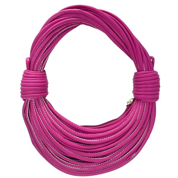 String Chic Oval Handle Crossbody Bag